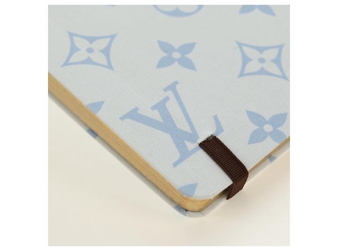 LOUIS VUITTON Monogram Notebook MM Jane Note Light Blue GI1119 Auth 184277M Bleu clair Monogramme - vue 15