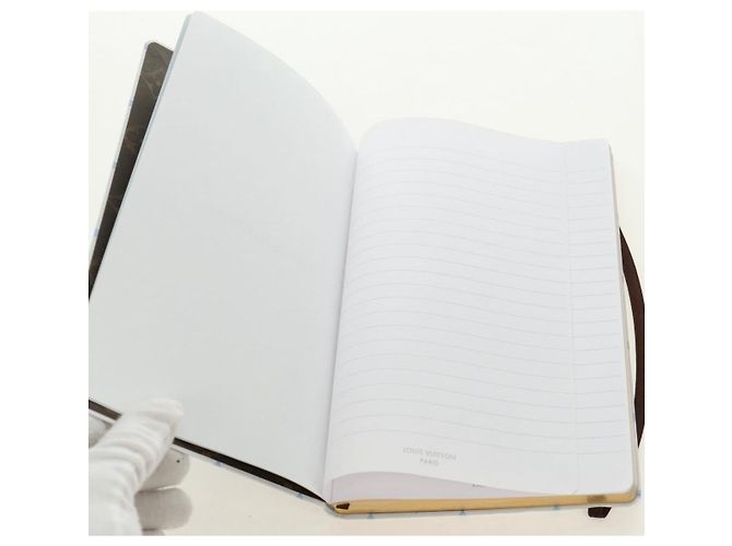 LOUIS VUITTON Monogram Notebook MM Jane Note Light Blue GI1119 Auth 184277M Bleu clair Monogramme - vue 17
