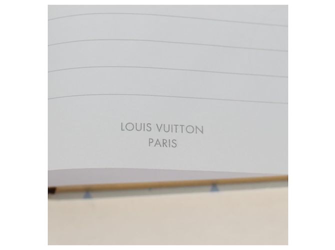 LOUIS VUITTON Monogram Notebook MM Jane Note Light Blue GI1119 Auth 184277M Bleu clair Monogramme - vue 18