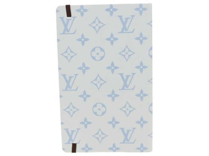 LOUIS VUITTON Monogram Notebook MM Jane Note Light Blue GI1119 Auth 184277M Bleu clair Monogramme - vue 2