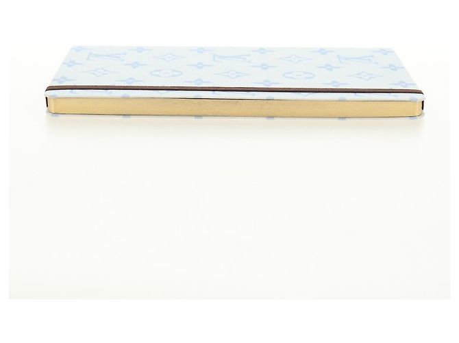 LOUIS VUITTON Monogram Notebook MM Jane Note Light Blue GI1119 Auth 184277M Bleu clair Monogramme - vue 3