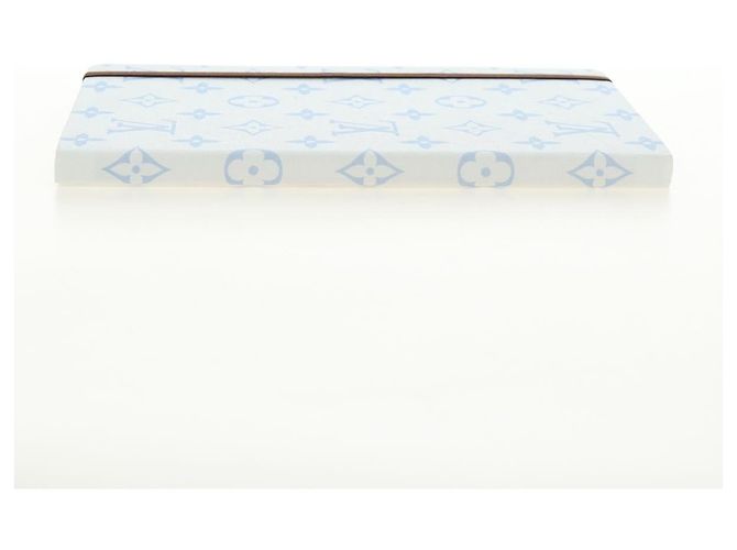 LOUIS VUITTON Monogram Notebook MM Jane Note Light Blue GI1119 Auth 184277M Bleu clair Monogramme - vue 4