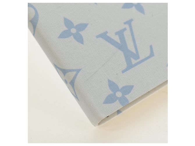 LOUIS VUITTON Monogram Notebook MM Jane Note Light Blue GI1119 Auth 184277M Bleu clair Monogramme - vue 7