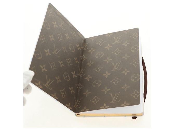 LOUIS VUITTON Monogram Notebook MM Jane Note Light Blue GI1119 Auth 184277M Bleu clair Monogramme - vue 8