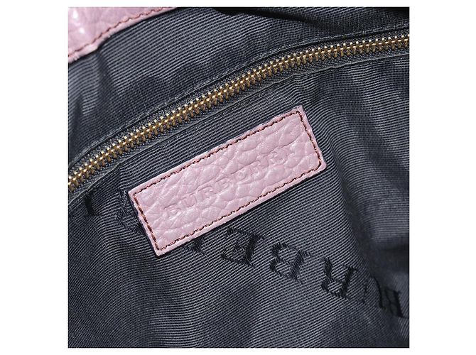Borsa a mano BURBERRY in pelle viola argento Auth 184978 Porpora - vista 21