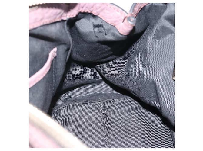 Borsa a mano BURBERRY in pelle viola argento Auth 184978 Porpora - vista 23
