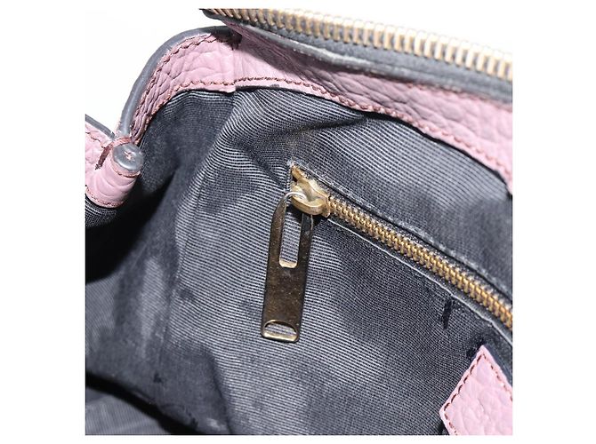 Borsa a mano BURBERRY in pelle viola argento Auth 184978 Porpora - vista 24