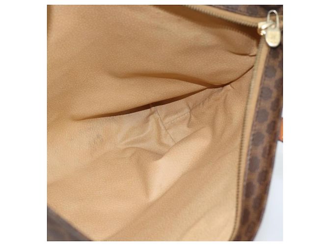 Céline Bolsa Tote CELINE Macadam Canvas em PVC e couro marrom com detalhes dourados Auth ka4675 - vista 19