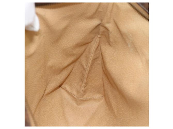 Céline Bolsa Tote CELINE Macadam Canvas em PVC e couro marrom com detalhes dourados Auth ka4675 - vista 20
