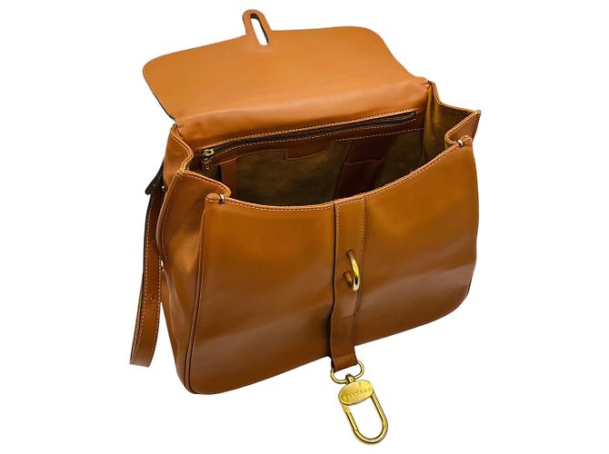 Borsa Delvaux Light Brown / Cognac in pelle di vitello Gin Fizz Jumping Marrone - vista 6
