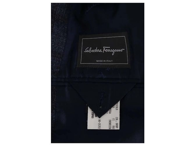 Salvatore Ferragamo Giacca blu navy - vista 5
