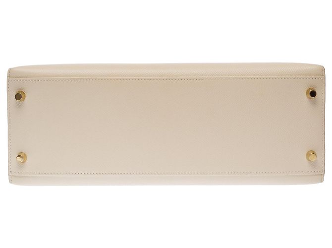 Hermès Borsa HERMES Kelly 32 in Pelle Bianca - 103658 Bianco - vista 11