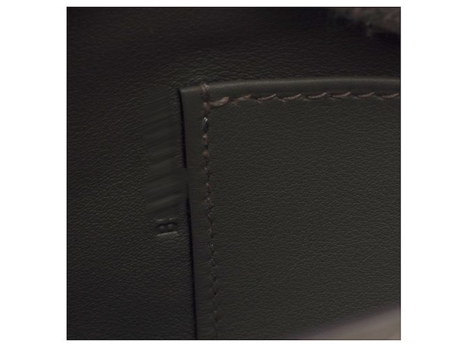 Hermès Borsa HERMES Kelly Mini in Pelle Grigia - 103655 Grigio - vista 8