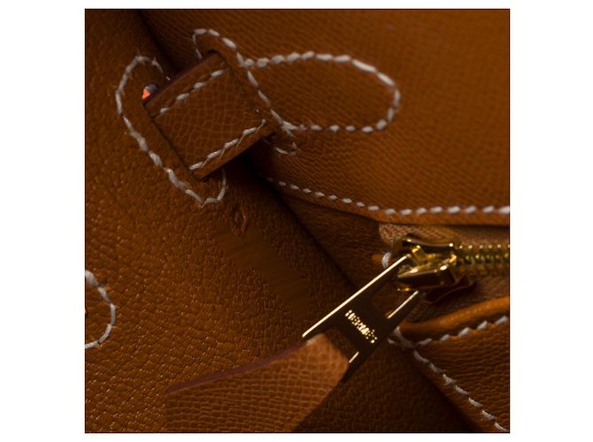 Hermès Borsa HERMES Kelly 25 in Pelle Oro - 103653 D'oro - vista 8