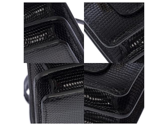 Hermès Borsa HERMES Roulis Lizard Nera - 103657 Nero - vista 12