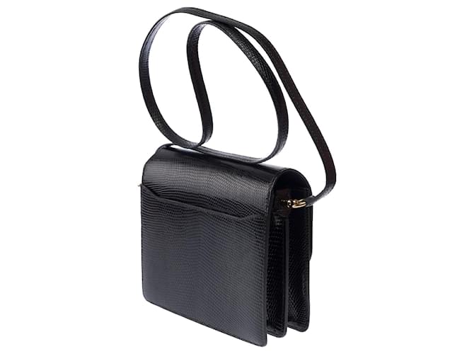 Hermès Borsa HERMES Roulis Lizard Nera - 103657 Nero - vista 6