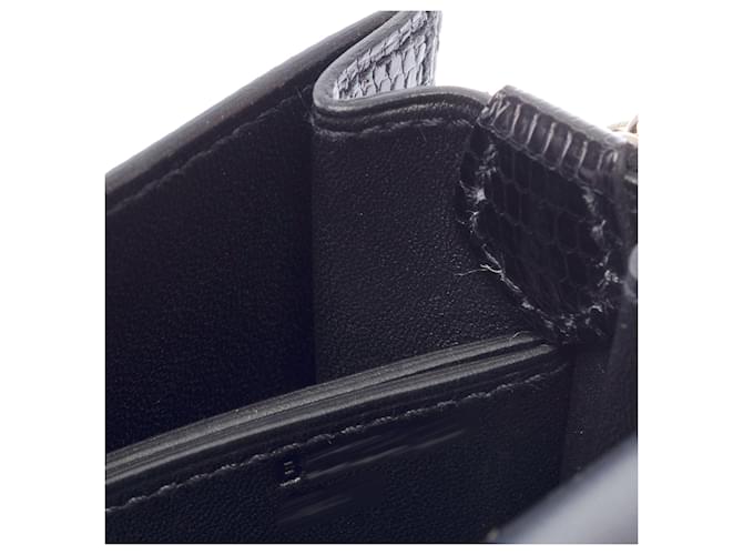 Hermès Borsa HERMES Roulis Lizard Nera - 103657 Nero - vista 8