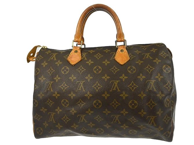 Borsa Louis Vuitton Speedy Monogram Canvas 35 Marrone - vista 2