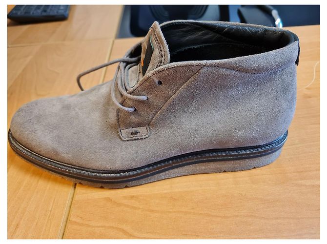 Hugo Boss BOSS Orange Suede Chukka Ankle Boots Taupe - view 4