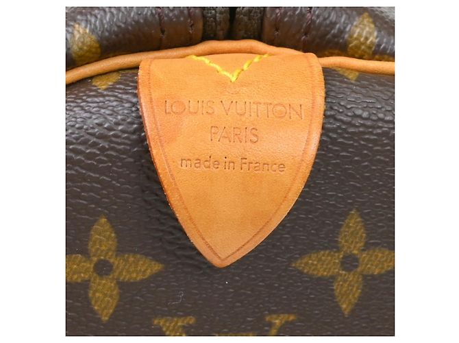 Borsa Keepall Louis Vuitton in tela Monogram 50 Marrone - vista 4
