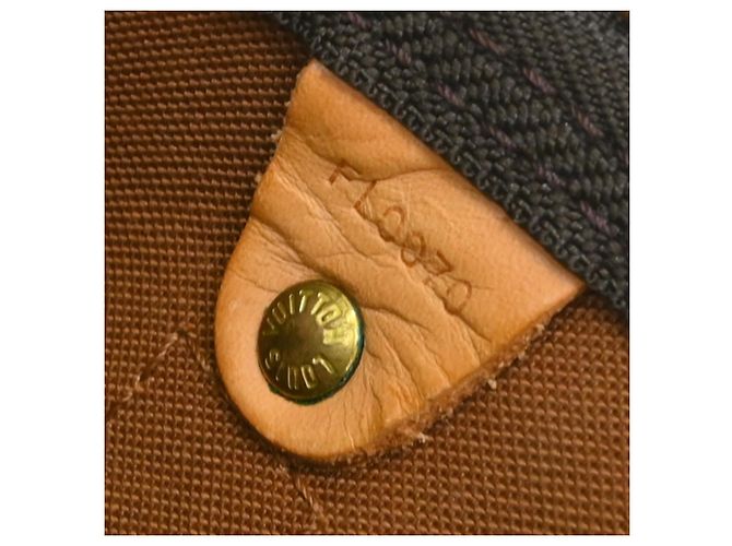 Borsa Keepall Louis Vuitton in tela Monogram 50 Marrone - vista 5