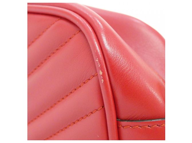 Borsa a Spalla Gucci GG Marmont 447632 DTD1T Rosso - vista 4