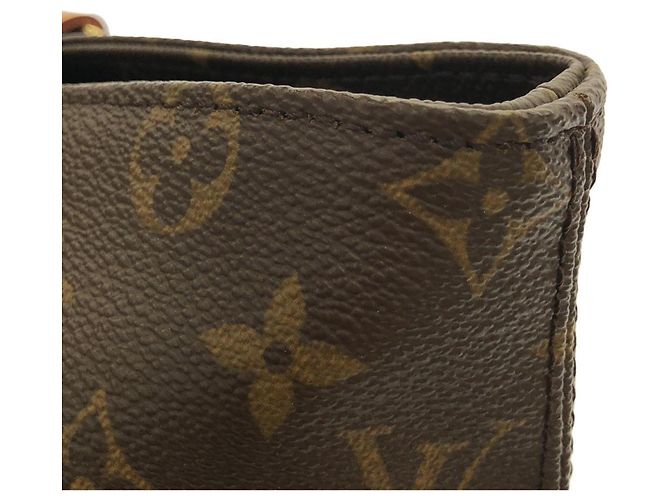 Borsa Cabas Mezzo Monogram Louis Vuitton Marrone - vista 6