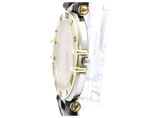 Orologio da uomo OMEGA Constellation Date in oro 18K e acciaio - vista 4