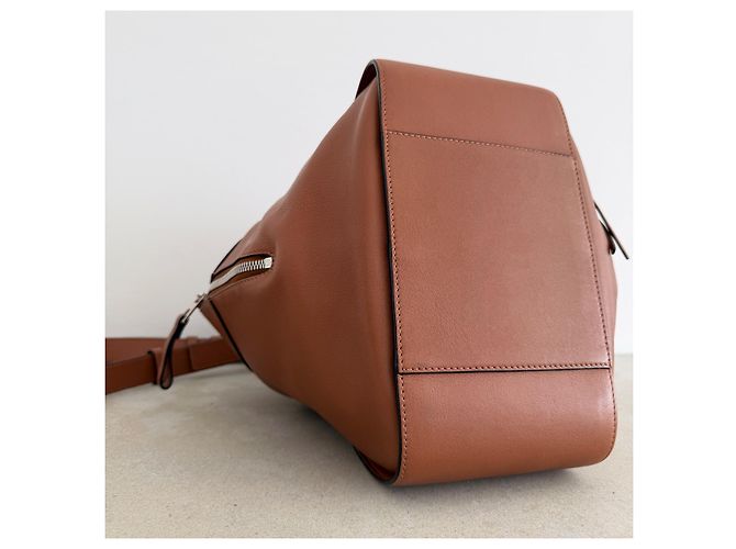 Loewe Borsa Small Hammock in Pelle Tan Marrone - vista 8