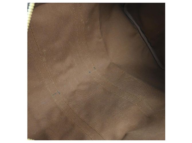 Borsa Louis Vuitton Keepall Bandouliere Monogram Canvas 55 Marrone - vista 3