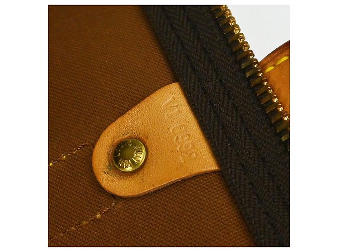 Borsa Louis Vuitton Keepall Bandouliere Monogram Canvas 55 Marrone - vista 5
