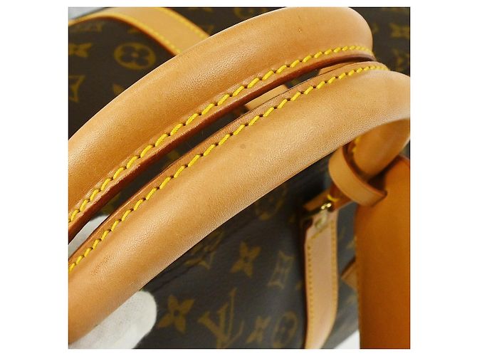 Borsa Louis Vuitton Keepall Bandouliere Monogram Canvas 55 Marrone - vista 6