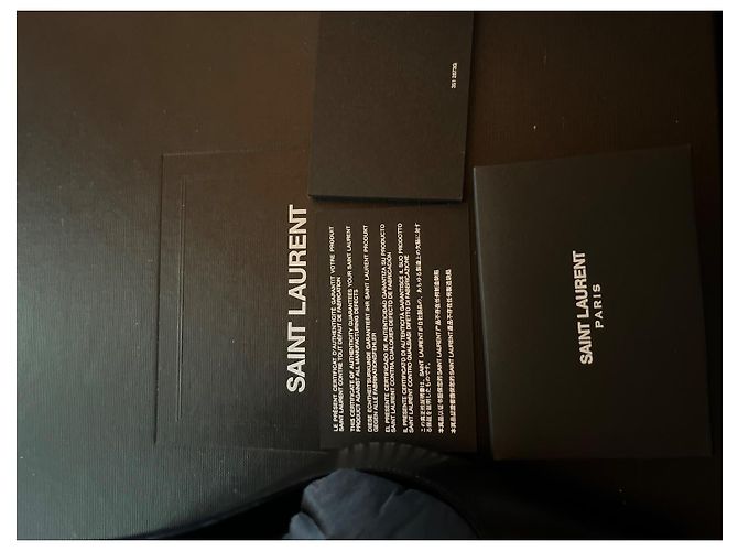 Saint Laurent Décolleté in pelle nera Nero - vista 12