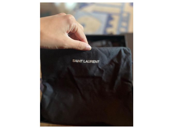 Saint Laurent Décolleté in pelle nera Nero - vista 4