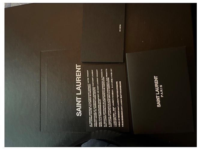 Saint Laurent Décolleté in pelle nera Nero - vista 9