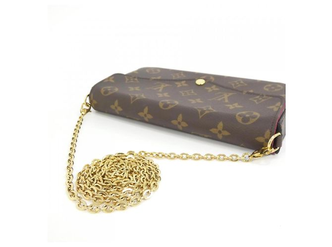 Louis Vuitton Monogram Pochette Felicie M61276 Borsa a Spalla Marrone - vista 4