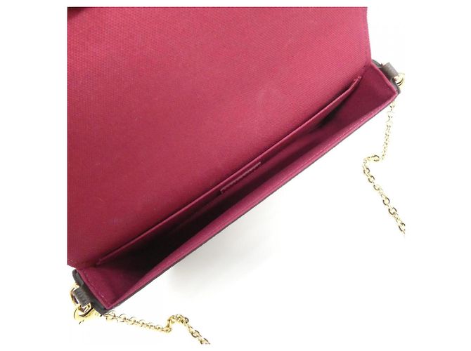 Louis Vuitton Monogram Pochette Felicie M61276 Borsa a Spalla Marrone - vista 6