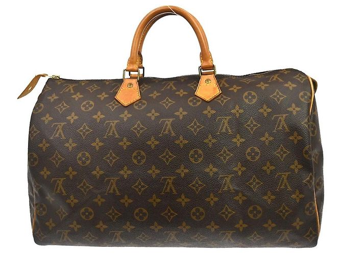 Borsa Louis Vuitton Speedy Monogram Canvas 40 Marrone - vista 2