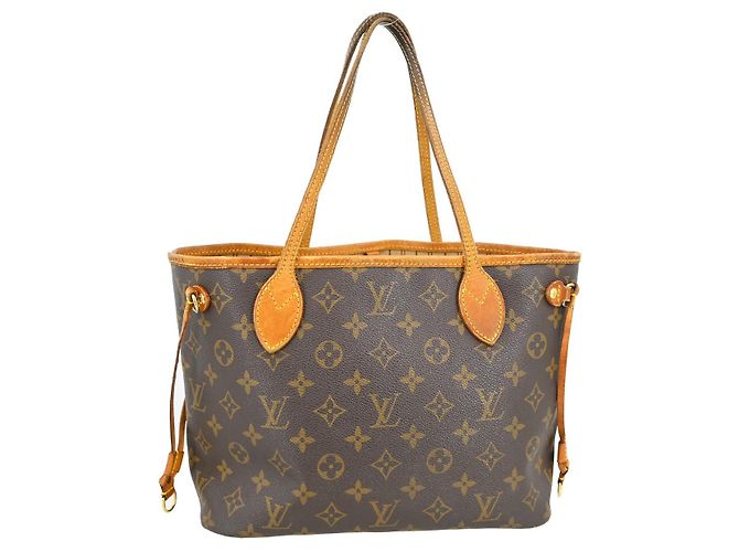 Louis Vuitton Neverfull Bandouliere Inside Out Monogram Canvas con pelle PM Marrone - vista 2