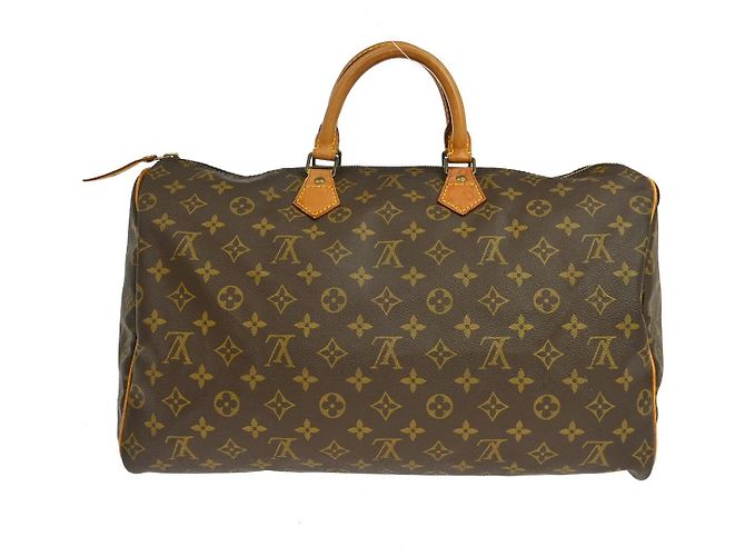 Borsa Louis Vuitton Speedy Monogram Canvas 40 Marrone - vista 2