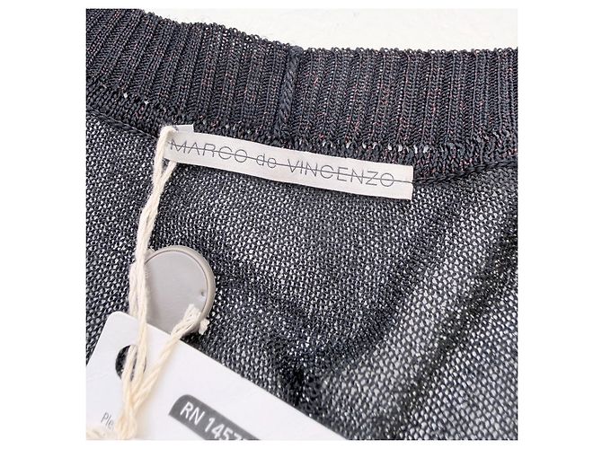 Autre Marque Marco de Vincenzo Colour Block Cardigan Runway SS18 Schwarz Pink Rot Lila - Ansicht 8