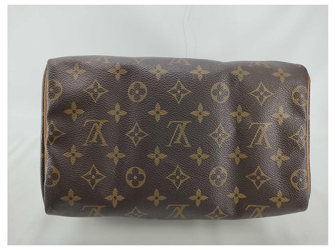Borsa Louis Vuitton Speedy Monogram Canvas 25 Marrone - vista 3