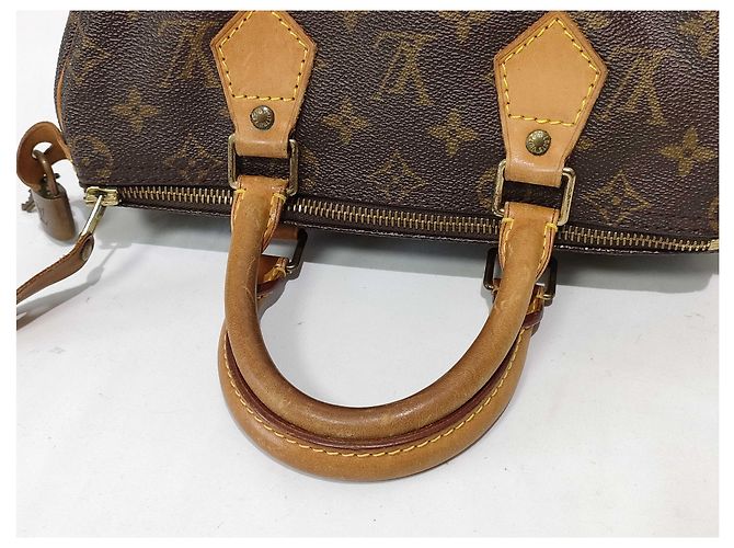 Borsa Louis Vuitton Speedy Monogram Canvas 25 Marrone - vista 3