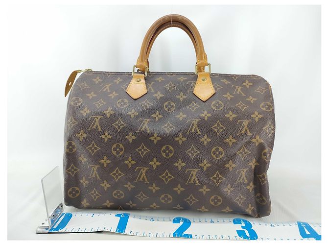 Borsa Louis Vuitton Speedy Monogram Canvas 40 Marrone - vista 2