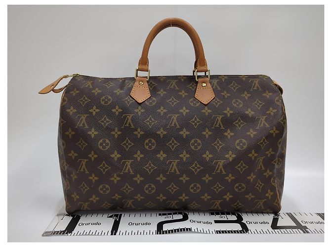 Louis Vuitton Speedy Bandouliere Monogram Canvas 40 Marrone - vista 2