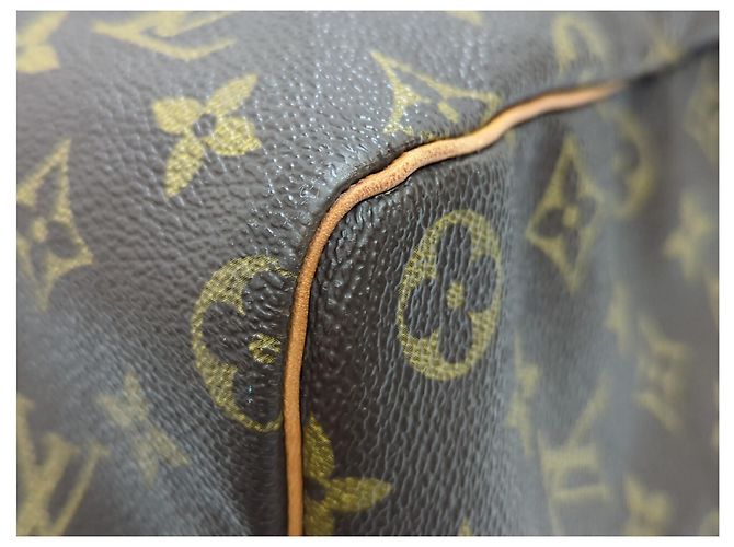 Louis Vuitton Speedy Bandouliere Monogram Canvas 40 Marrone - vista 4