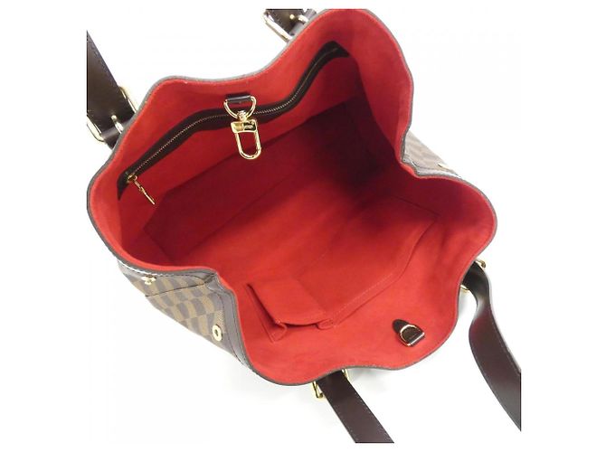 Borsa Louis Vuitton Damier Hampstead GM Damier ebene - vista 8