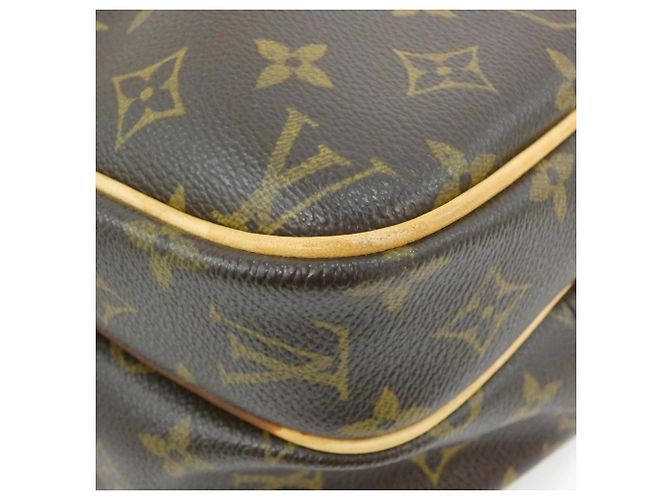 Borsa a tracolla Louis Vuitton Monogram Reporter Marrone Monogramma - vista 3