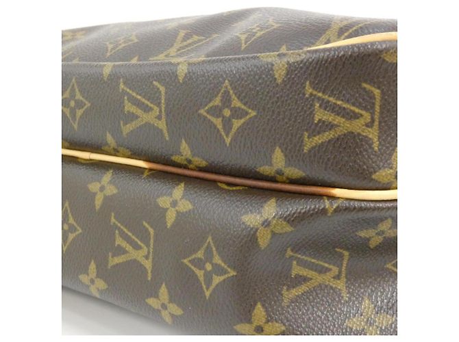 Borsa a tracolla Louis Vuitton Monogram Reporter Marrone Monogramma - vista 4