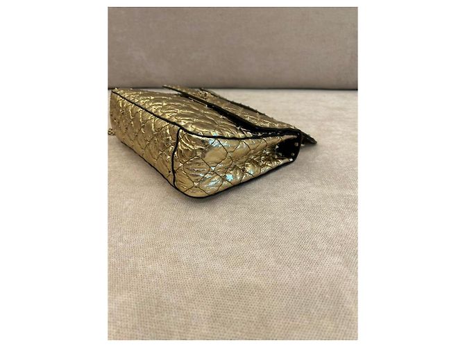 Valentino Garavani Rockstud Spike Borsa a Tracolla Pelle Oro D'oro - vista 7